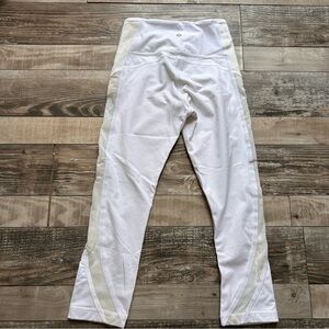 Lululemon White Cropped Tight